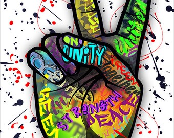 Peace Graffiti Art Etsy Peace Graffiti Art Etsy