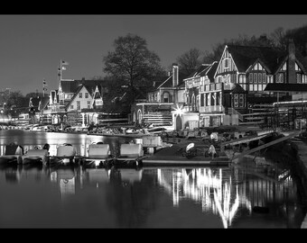 Boathouse Row At Dusk (30x40) ,Philadelphia, Pa ,Canvas Art