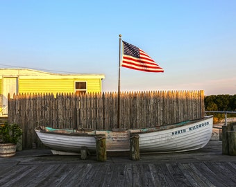 Photography art of Philadelphia North Wildwood Canvas Art, Giclee Wall Art .