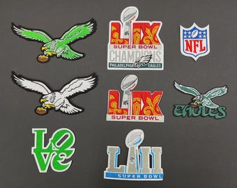 Iron on 2025 Super Bowl Patches  (Better to be sewing on)