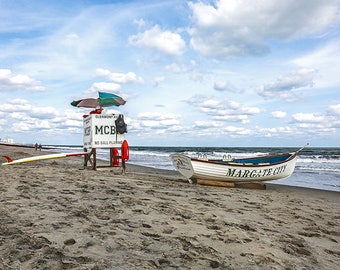 Photograph of Margate City,Nj Beach,Canvas Art,Photo,Wall Art,Ocean Art. (30x40)