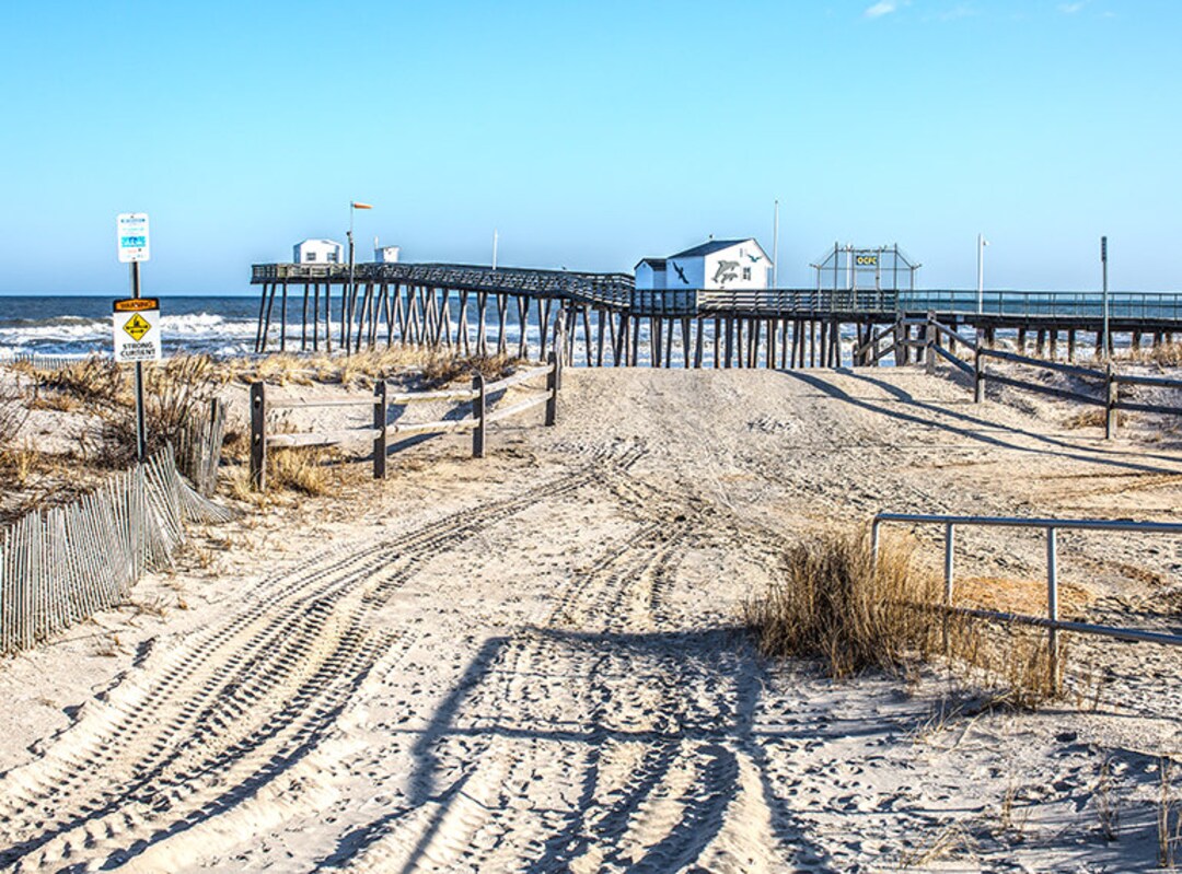 Photograph of Ocean City NJ Fishing Pier 20x27,canvas Art,photo,wall