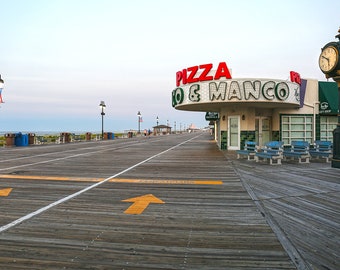 Ocean City Nj Board Walk with Manco Pizza ,CanvasArt Photography