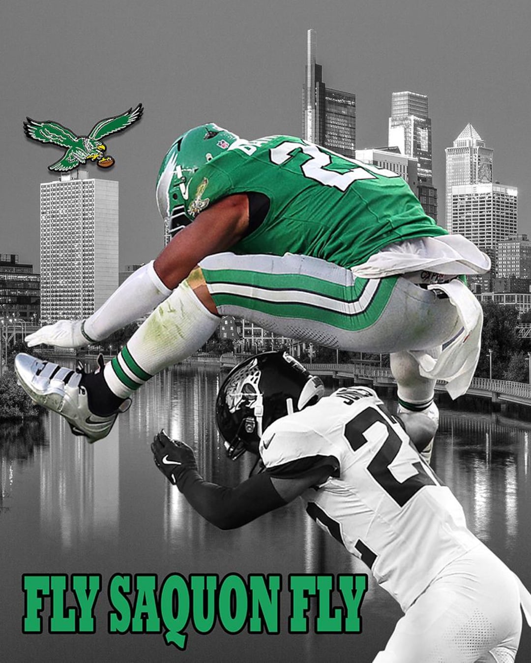 Saquon Barkley (backwards Hurdle) - Etsy