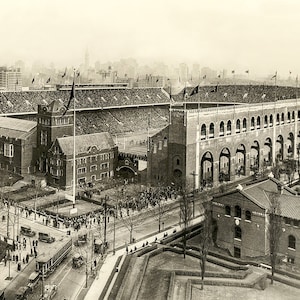 Photography Canvas Art of Philadelphia Franklin Field Stadium(16&#39;&#39;x20&#39;&#39;) Photo,Wall art,Sports,Stadium,Prints,Black and White,vintage.