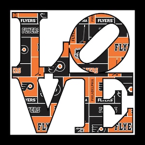 Philadelphia Sports Love Flyers ,Canvas Art,(20x27)Sports wall Art,Office Art,Art on Canvas.