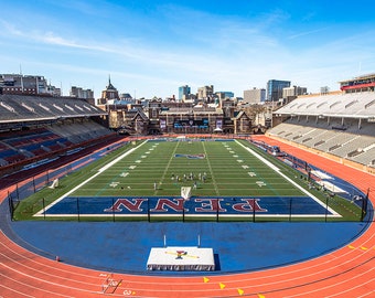 Photography Canvas Art of Philadelphia Franklin Field Stadium(24'' x36") Photo,Wall art,Sports,Stadium,Prints,Black and White.