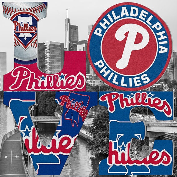 Philadelphia Sports Love Phillies Canvas Art 20x20 Etsy