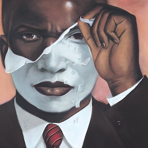 Face Reality Male -(20x27) prints-African American Art-Black Art.