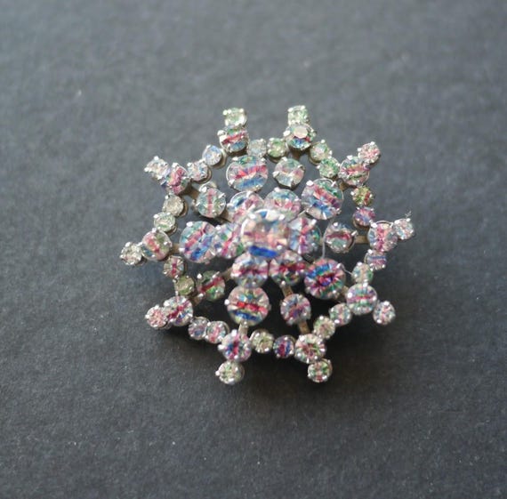 ヴィンテージ アイリスガラス(レインボーガラス) ブラックエナメル