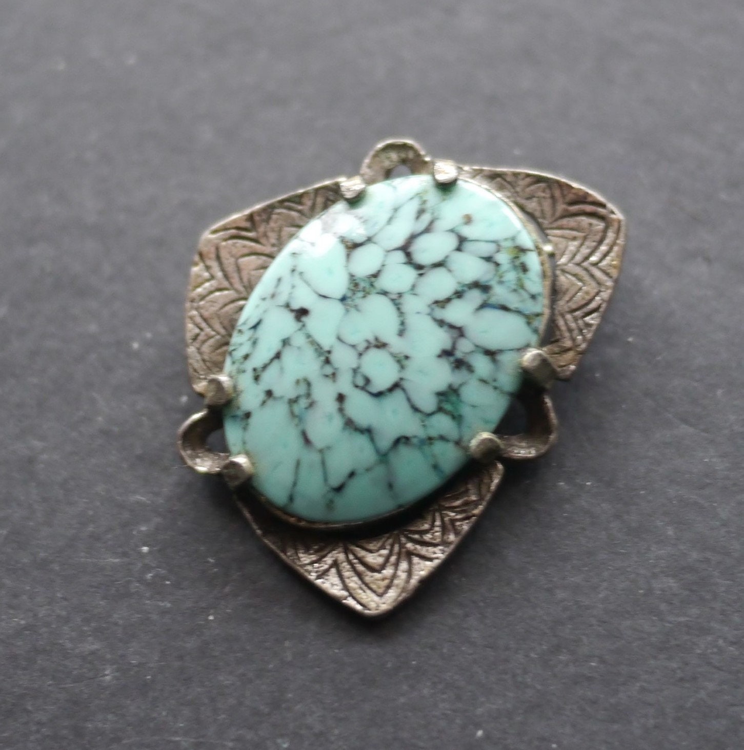 Monster Vintage Native American Navajo Dry Creek Turquoise Sterling Silver Bracelet Monster Vintage Native American Navajo Dry Creek Turquoise Sterling Silver Bracelet