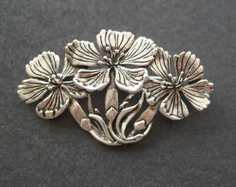 MASJ シルバーシーンズ ピューター製 花と蝶のブローチ 1989年 - Etsy 日本