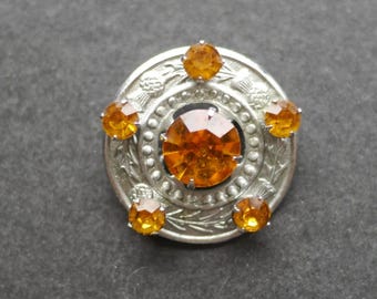 ケルト風スコットランドミラクルフェイクアゲートヴィンテージシルバー