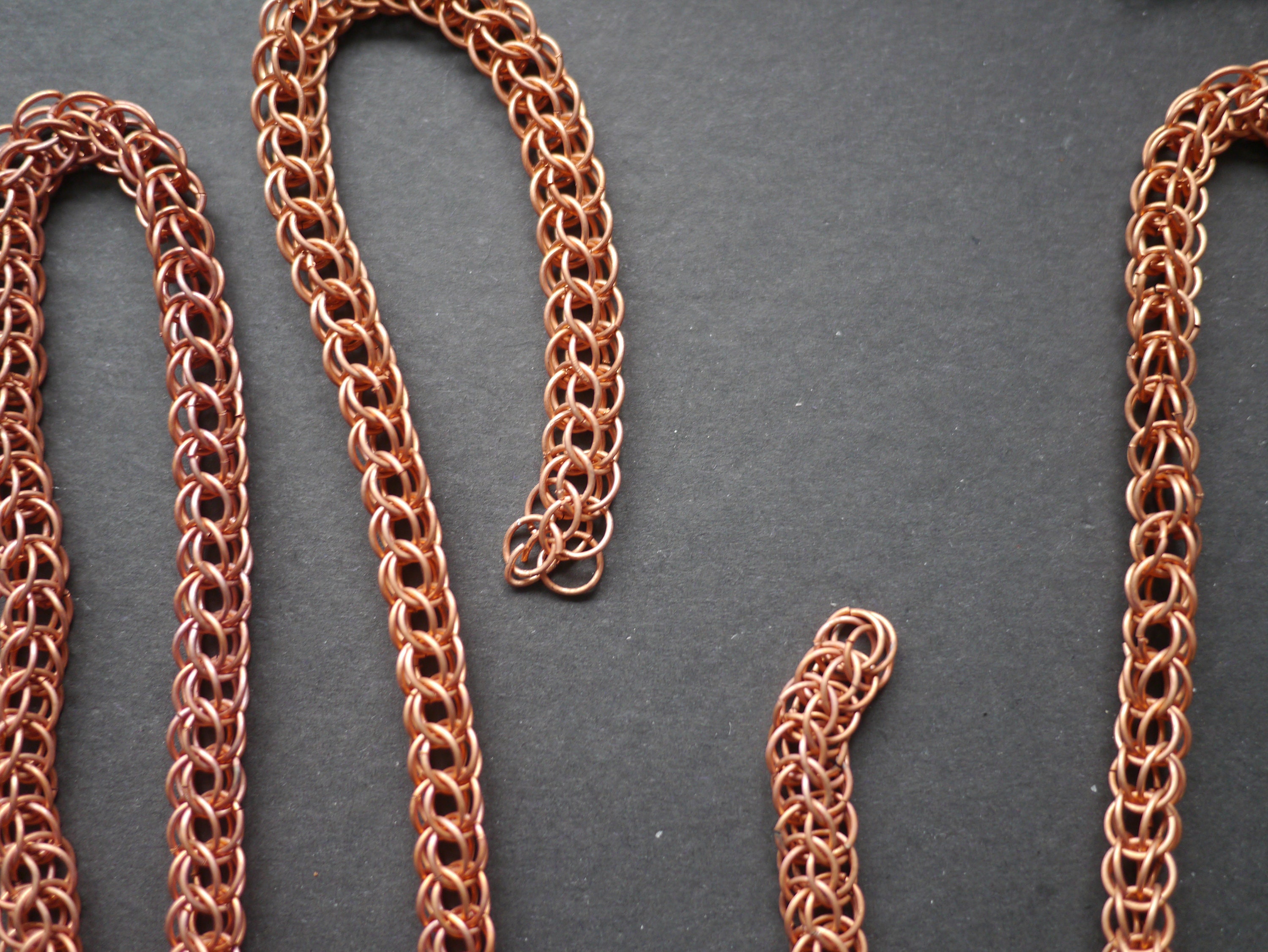 Copper chain for jewellery making two pieces Etsy