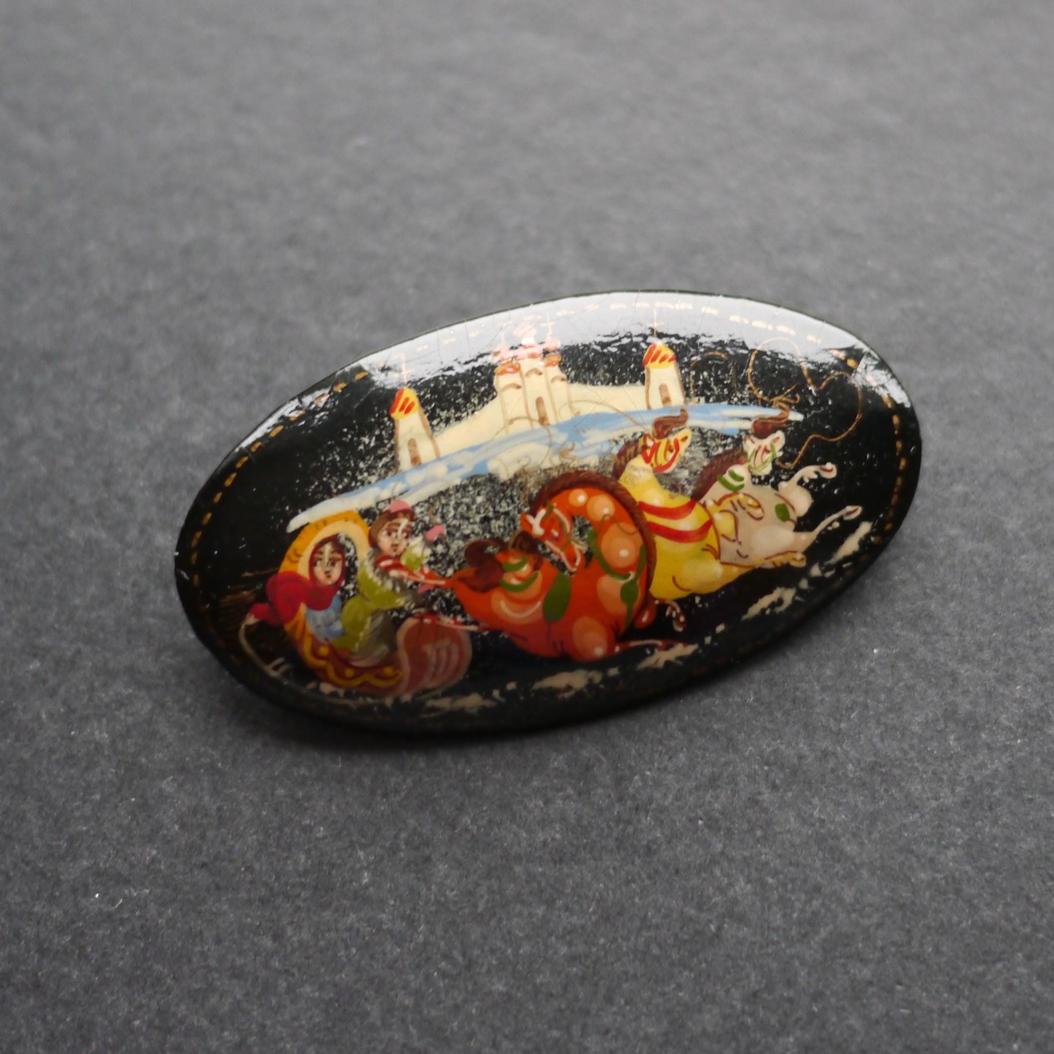 Broche Badaboom En Verre émaillé Cassé - Design Multicolore, Neuf Avec étiquettes