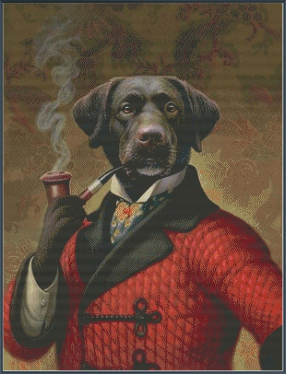 dog smoking jacket