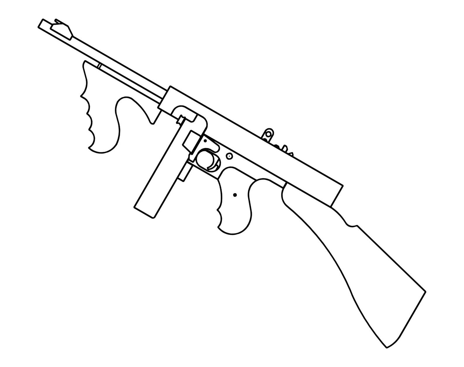 Thompson M1921 Rubber Band Gun Plans Etsy