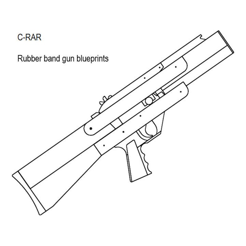 Blowback Magazine Fed Rubber Band Gun Plans Etsy