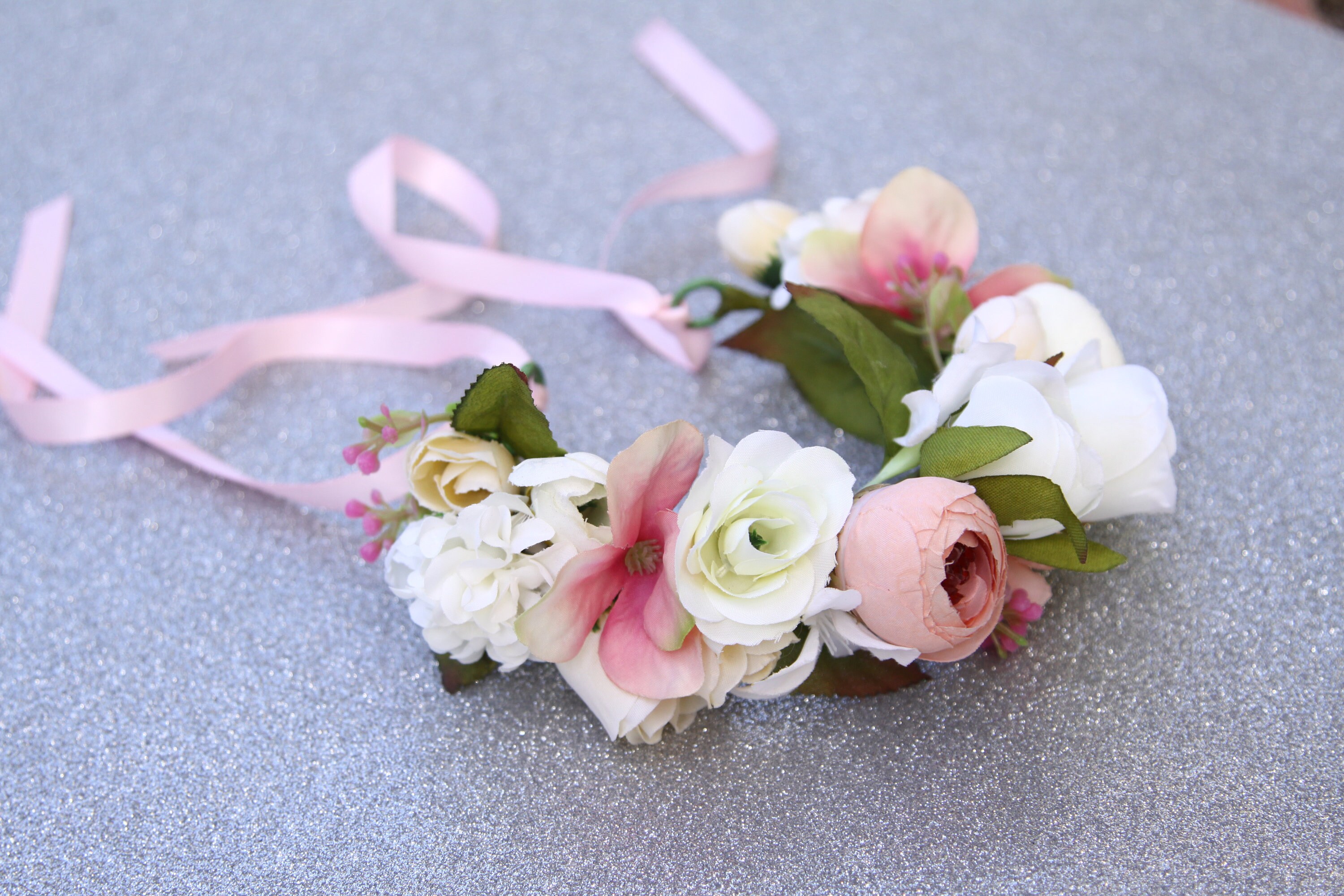 silk flower crown