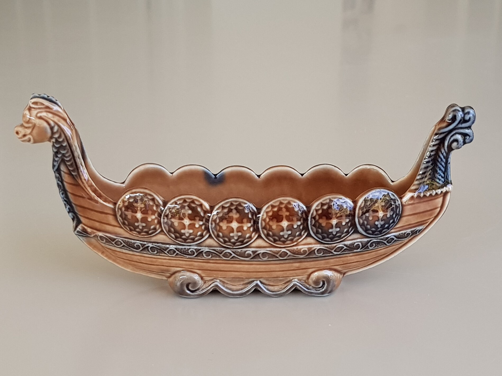 Awesome Viking Ship in porcelain by Wade England post war Etsy