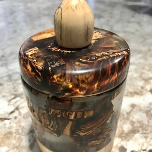 Tree Bark resin jewerly box