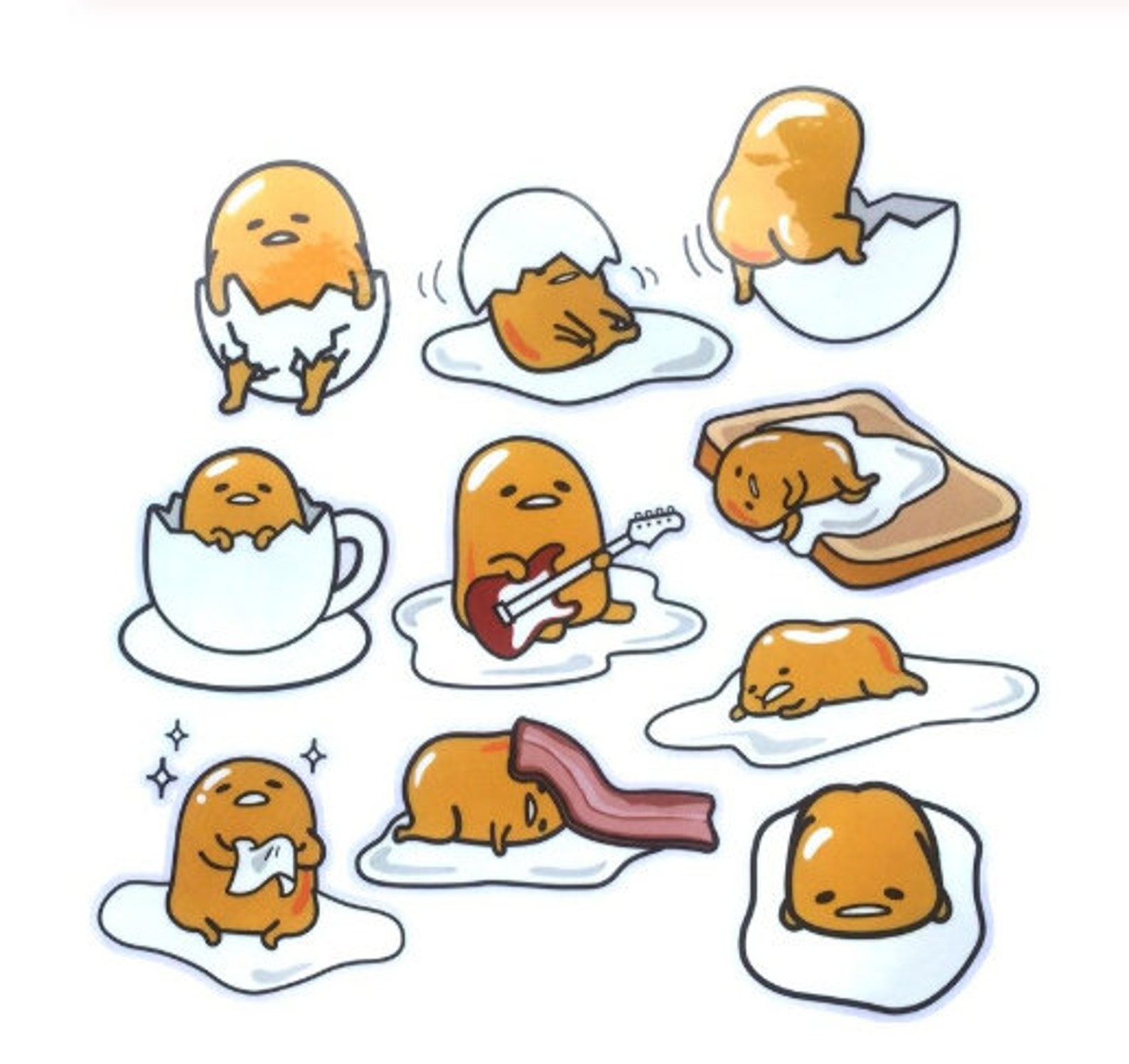 Lazy egg Gudetama stickers Stickers Gudetama stickers image 0 