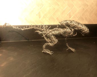 Alien Xenomorph Aluminum Wire Sculpture