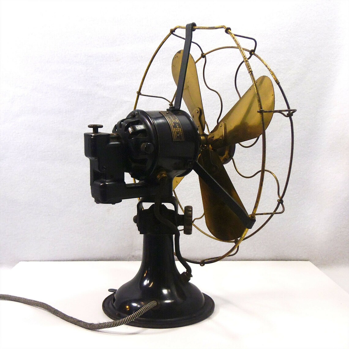 Antique Working Original Desk Fan Table Fan Old Vintage Etsy