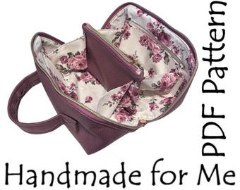 The Frogmouth Diagonal Zippered Pouch PDF Sewing Pattern & Video