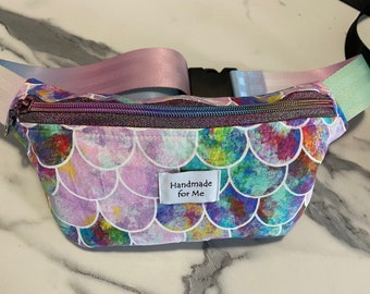 Mermaid Print Small Bumbag Waistbag Hipbag Crossbody