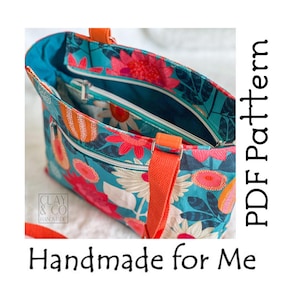 Modello di cucito PDF per borsa a tracolla di medie dimensioni - La borsa a tracolla Phillippa
