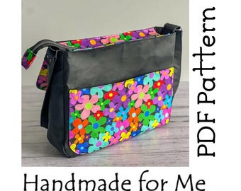 Large Messenger Bag PDF Sewing Pattern, Shoulder or Crossbody - The Street Bag