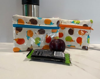 Laminated Hedgehog Snack Bag