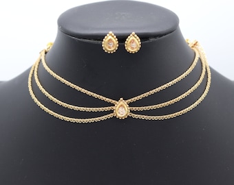 Gouden Kundan-choker: Indiase kettingset