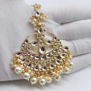 Gold Tikka, Kundan Tikka, Maang Tikka, Punjabi Jewelry, Kundan Tikka, Bridesmaid Indian Tikka, Maangtikka, Pakistani Jewelry, Big Tikka