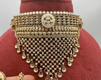 Kundan gouden chokerset: Indiase huwelijkssieraden