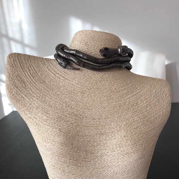 Bendable Snake Necklace / Snake Necklace / Snake Jewelry / Unique Jewelry  / Fashion Necklaces / Collar Necklace / Unique gift Ideas