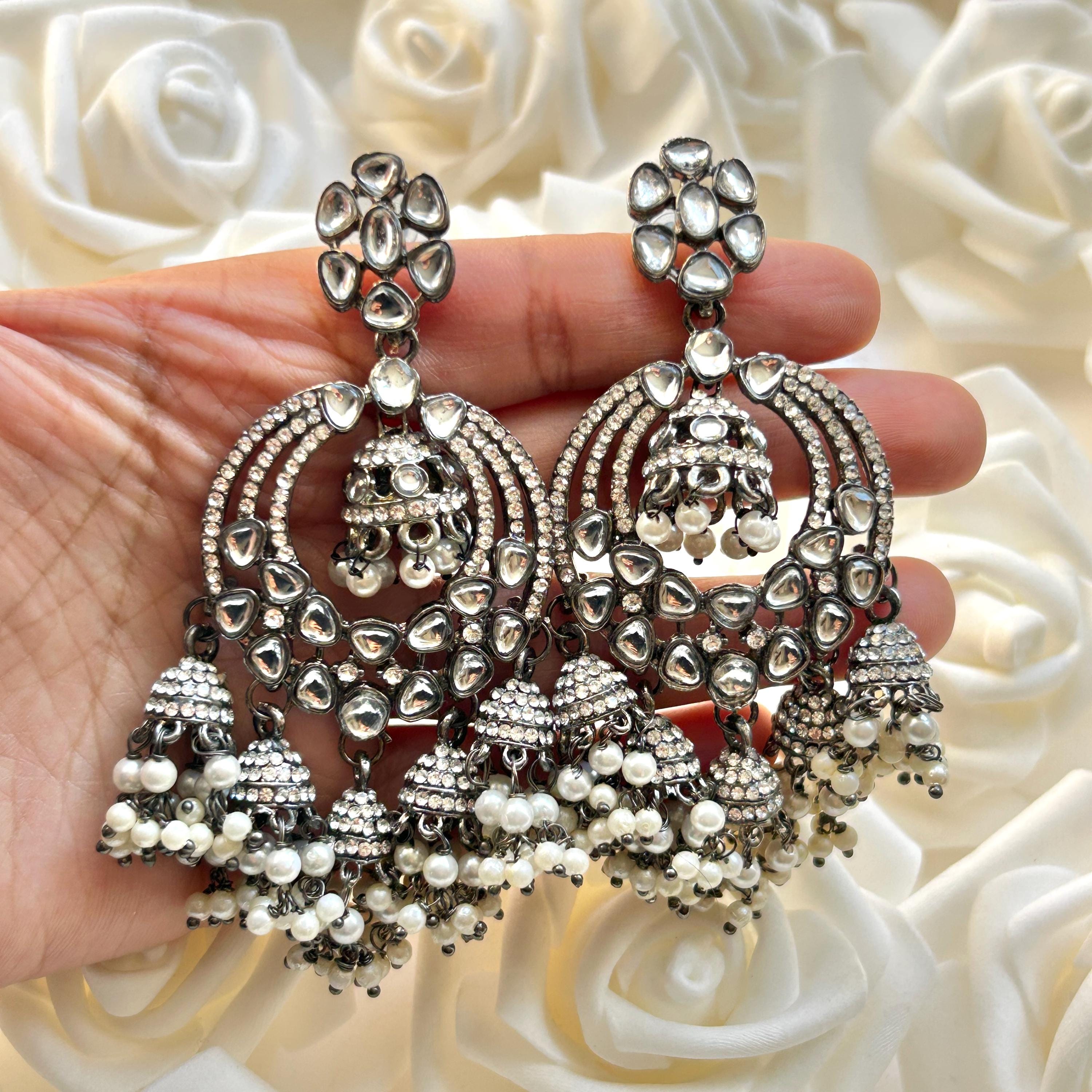 Black Metal Jhumka