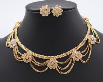 Gouden Kundan-chokerketting: Indiase sieraden