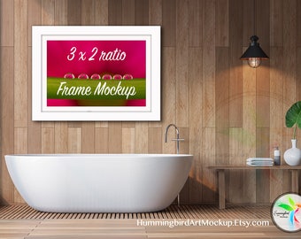 Download Tropical Mockup 2x3 Ratio Artwork Styled Image Interior Stock Photo Art Display Wall Art Marketing Framed Mockup 4x6 8x12 Quote Free Downloads 5 555 Logo Mockups PSD Mockup Templates