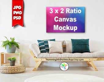 Marketing Art Display Mockup Stock Photo Canvas Print