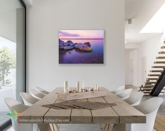 Canvas Wall Art Mockup Template Styled Stock Photography 3 To 4 Ratio 3 4 Landscape Horizontal Orientation Modern Dining Room Download 100 Best Free Psd Mockups