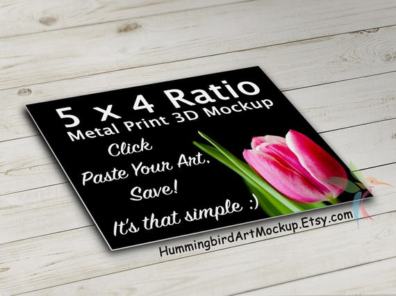 8x10 Metal Print Mockup 5:4 Ratio Mock Up Template 8x10 Metal Print Mockup 5:4 Ratio Mock Up Template