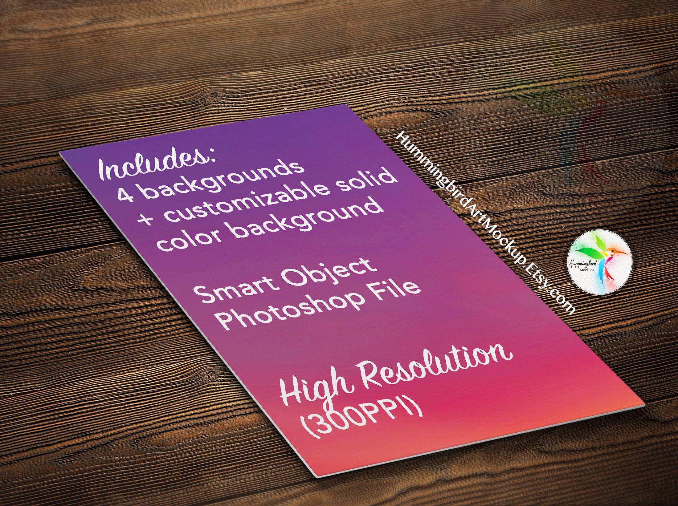 Download Metal Print Mockup 3D 5:7 Ratio 5x7 Smart Object Mock Up ...