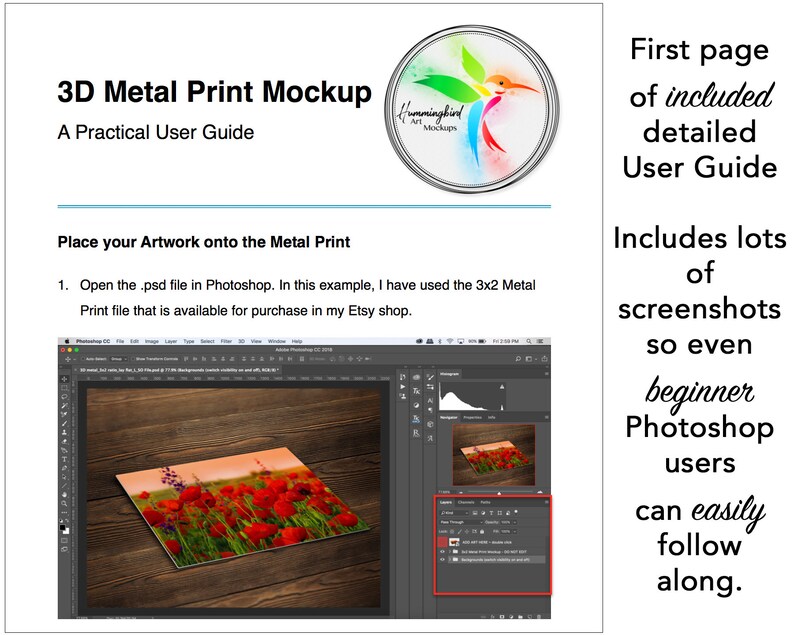 Download 8x10 Metal Print Mockup 5:4 Ratio Mock Up Template 20x25 | Etsy