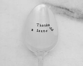 Thanks a latte, coffee spoon, teacher appreciation, mothers day spoon