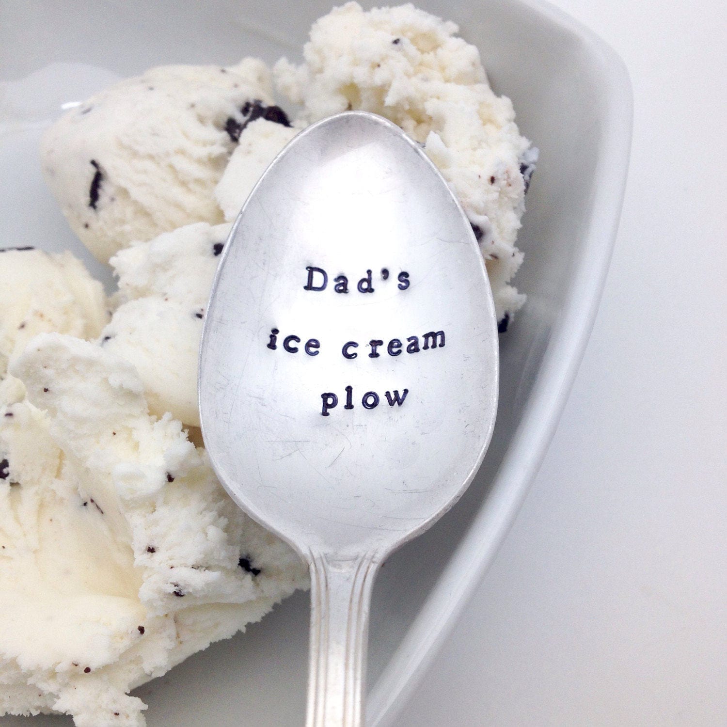 Dad's ice cream plow ice cream spoon personalized spoon Etsy