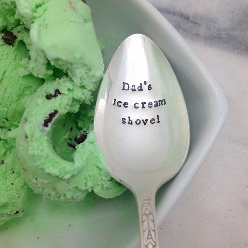 Dad's ice cream shovel ice cream spoon fathers day Etsy