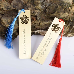 Metal Bookmark Personalized, Engraved Bookmark, Custom Bookmark, Book Accessories Handmade Bookmark Teacher Gift