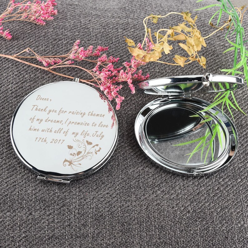 Engraved Pocket Mirror Personalized Compact Mirror Purse Etsy